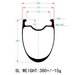 Dysk AERO 38/52 1375g